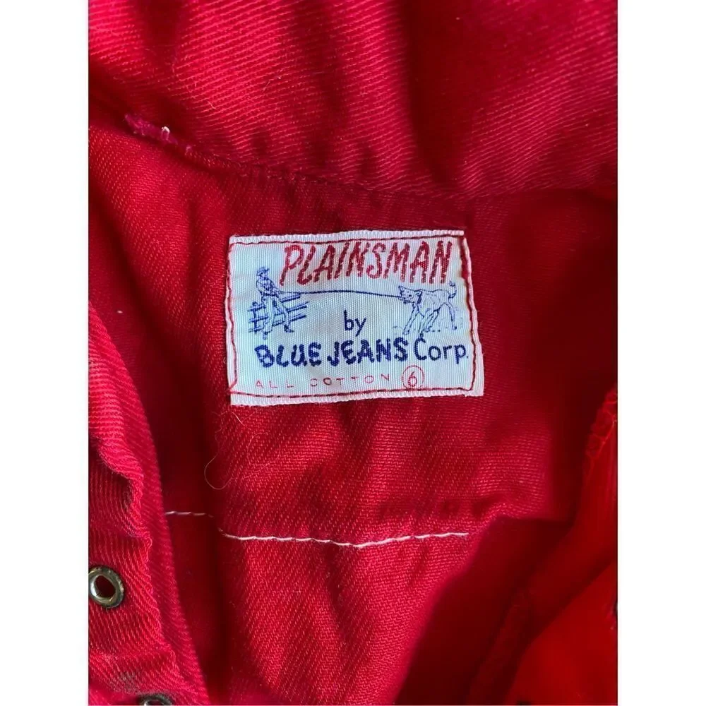 plainsman blue vintage Jean Corp children’s Native American costume